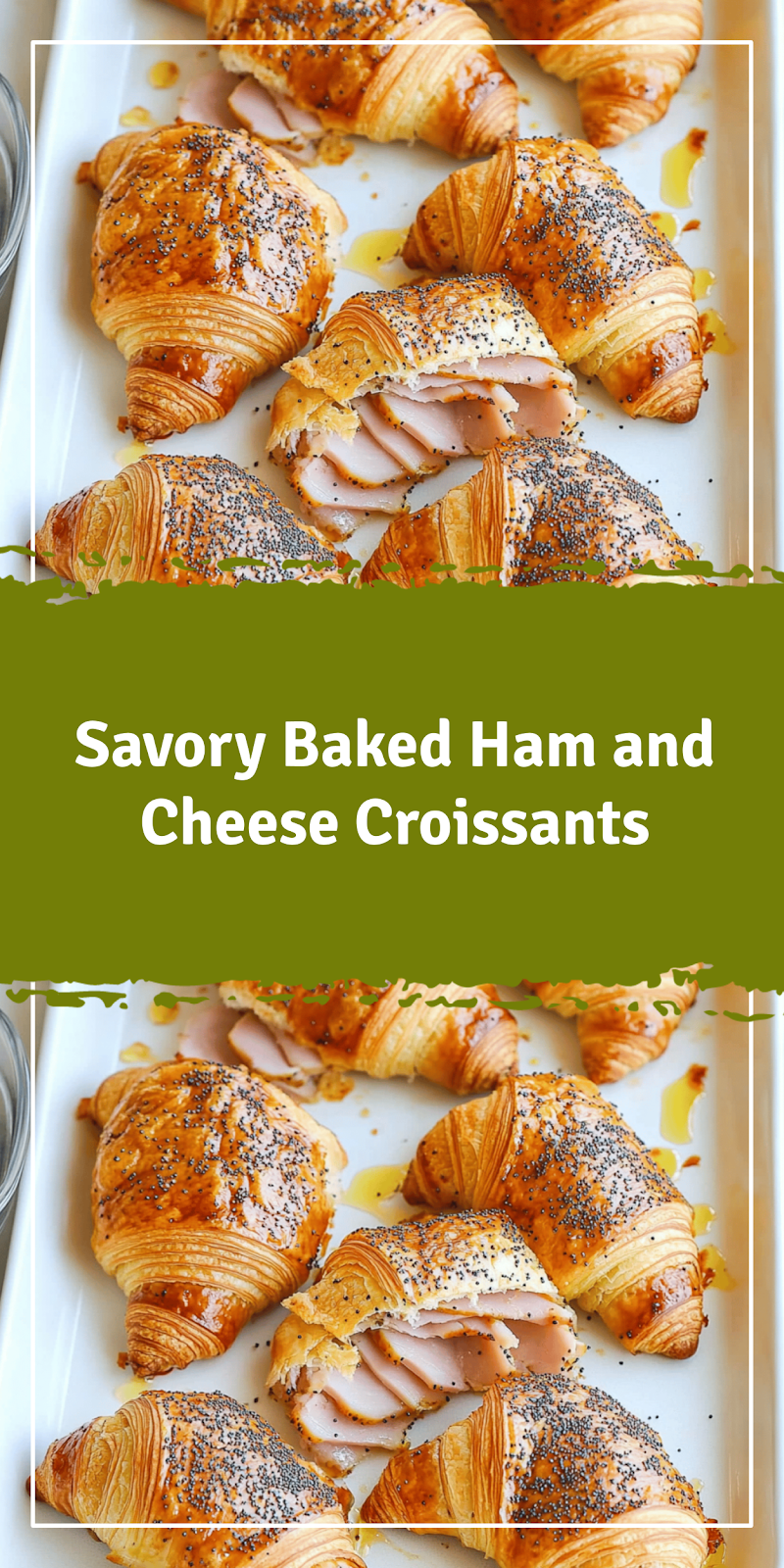 Baked Ham and Cheese Croissants Recipe