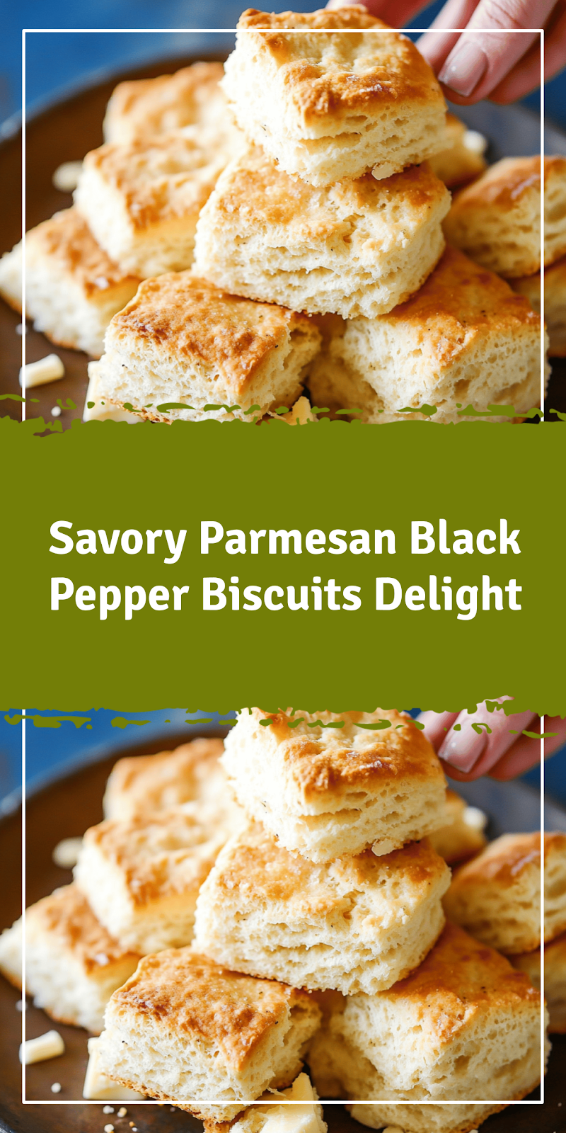Parmesan Black Pepper Biscuits Recipe