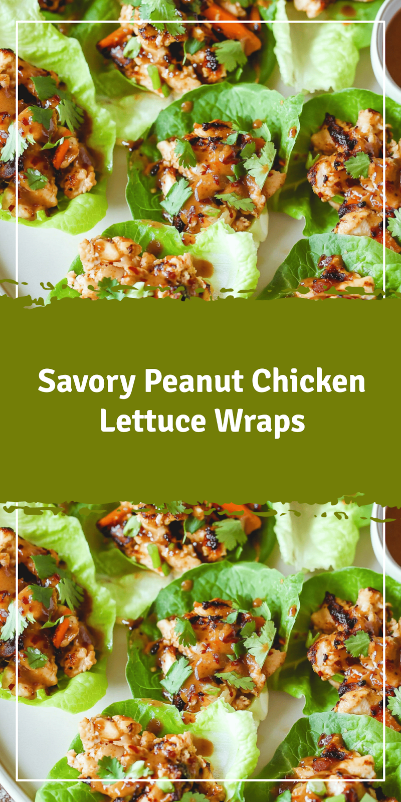 Peanut Chicken Lettuce Wraps Recipe