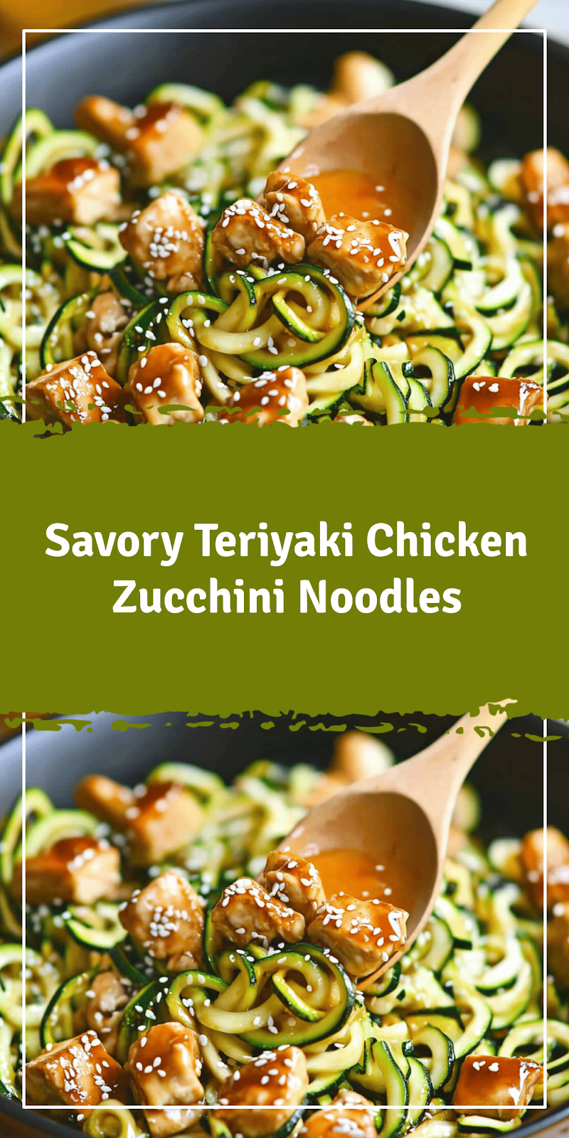 Teriyaki Chicken Zucchini Noodles Recipe