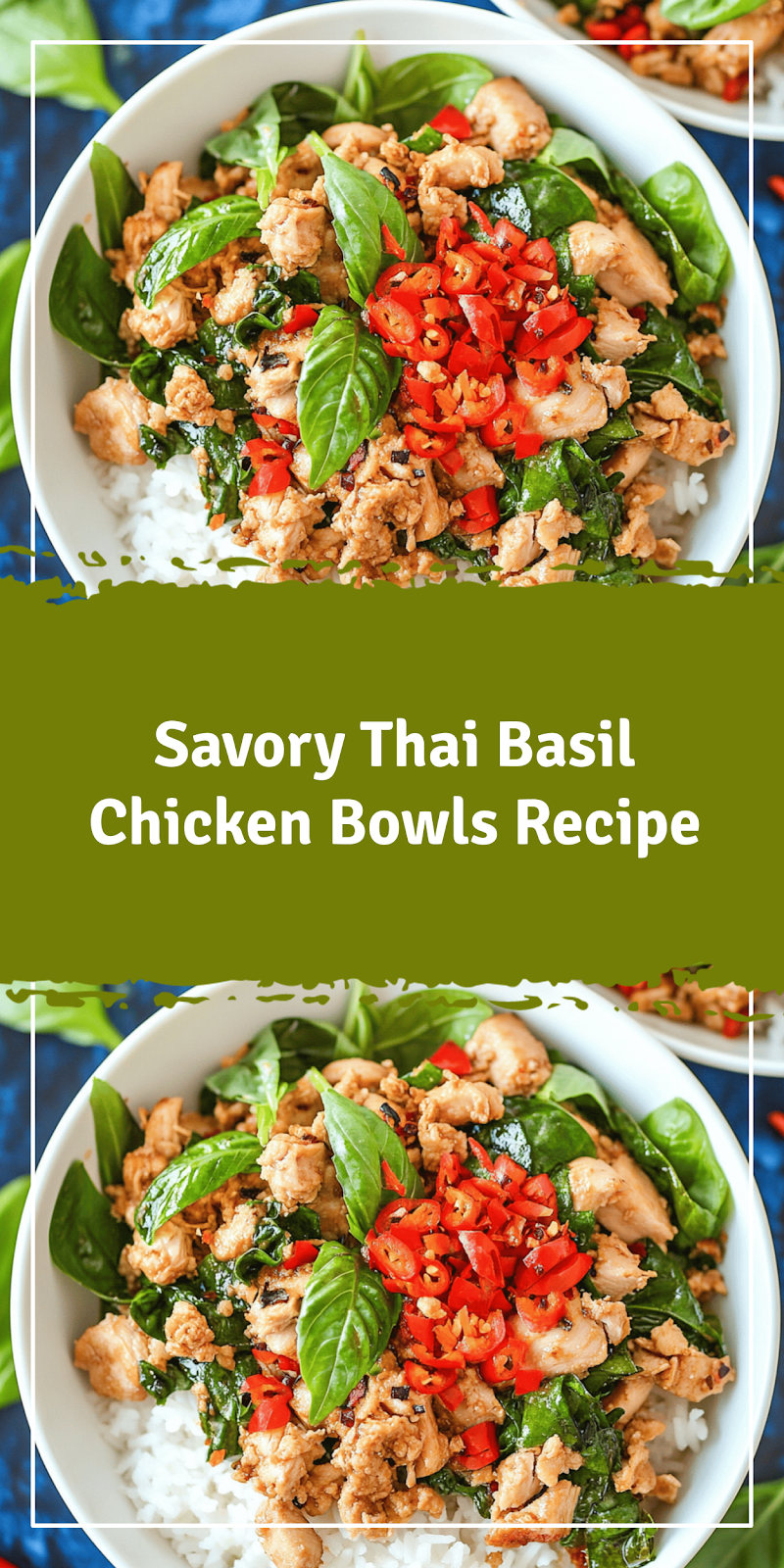 Thai Basil Chicken Bowls Recipe