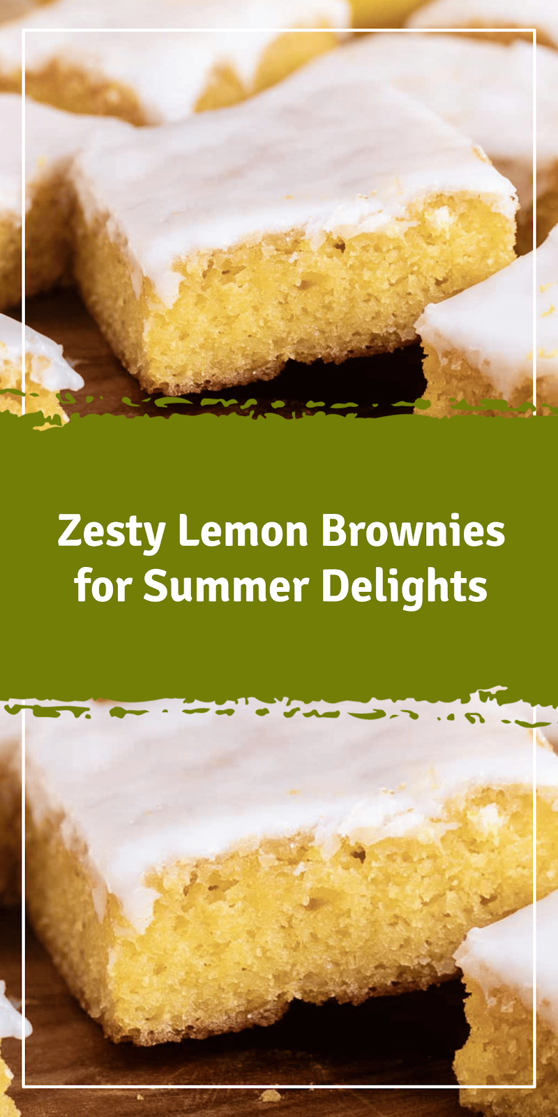 Zesty Lemon Brownies for Spring and Summer