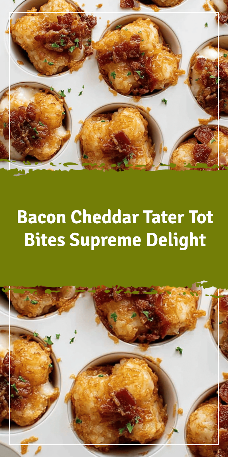 Bacon Cheddar Tater Tot Bites Delight