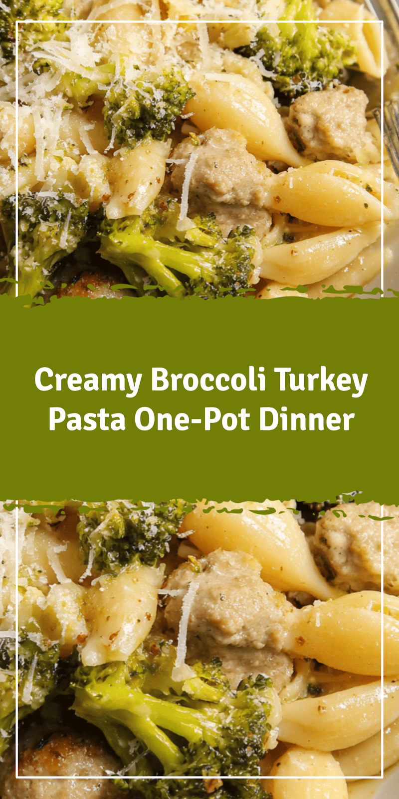 Broccoli Turkey Pasta One-Pot Dinner