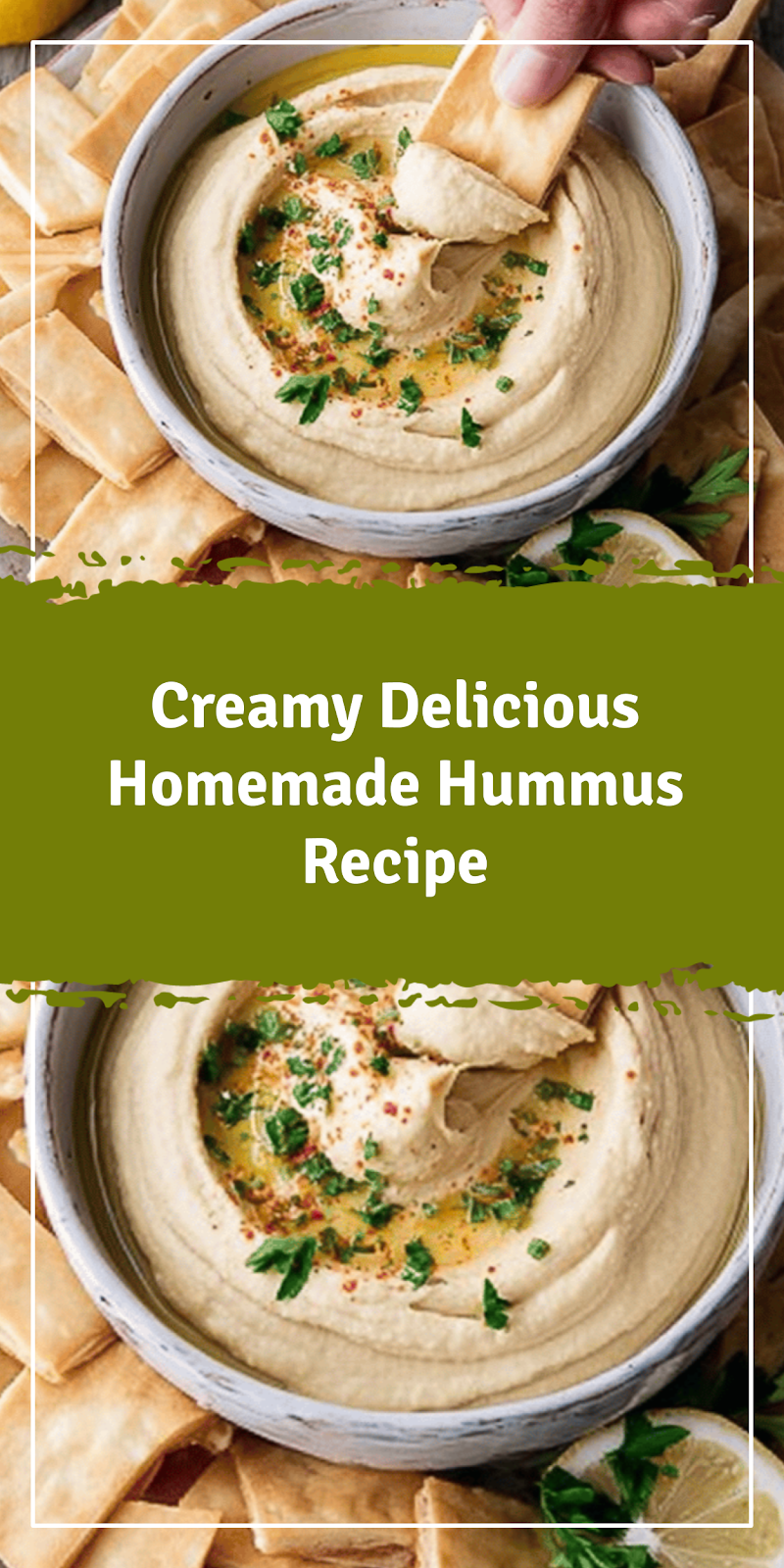 Easy Creamy Homemade Hummus Recipe