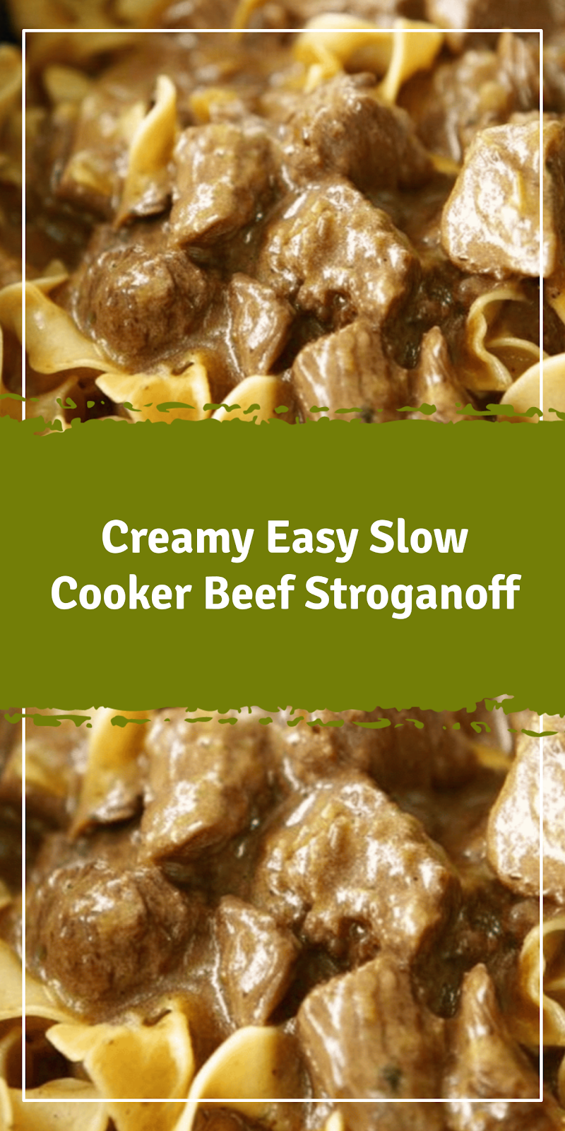 Easy Slow Cooker Beef Stroganoff Comfort Meal