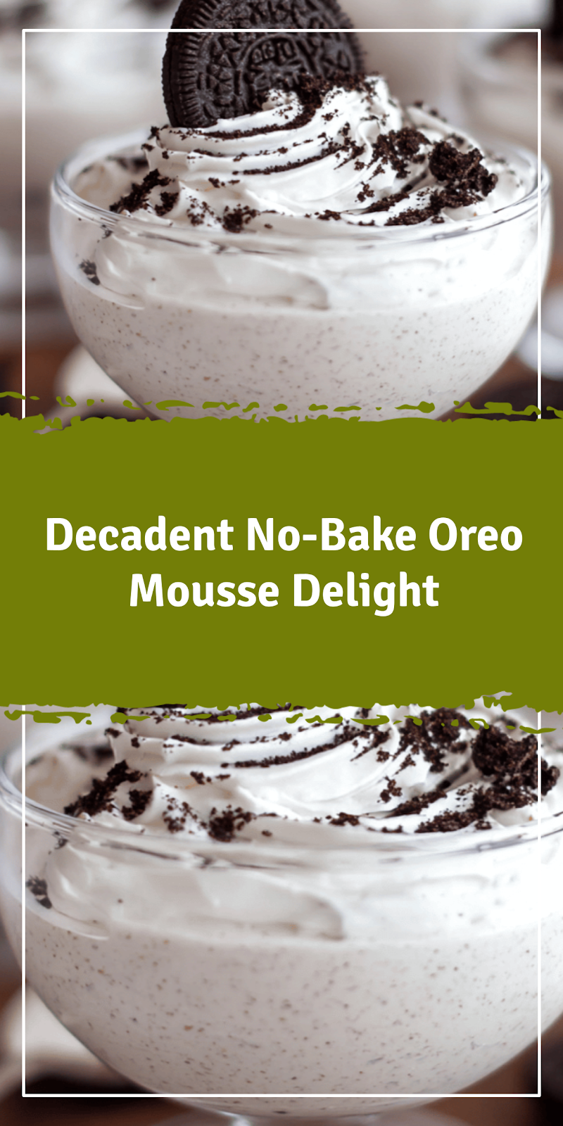 No-Bake Oreo Mousse Delight