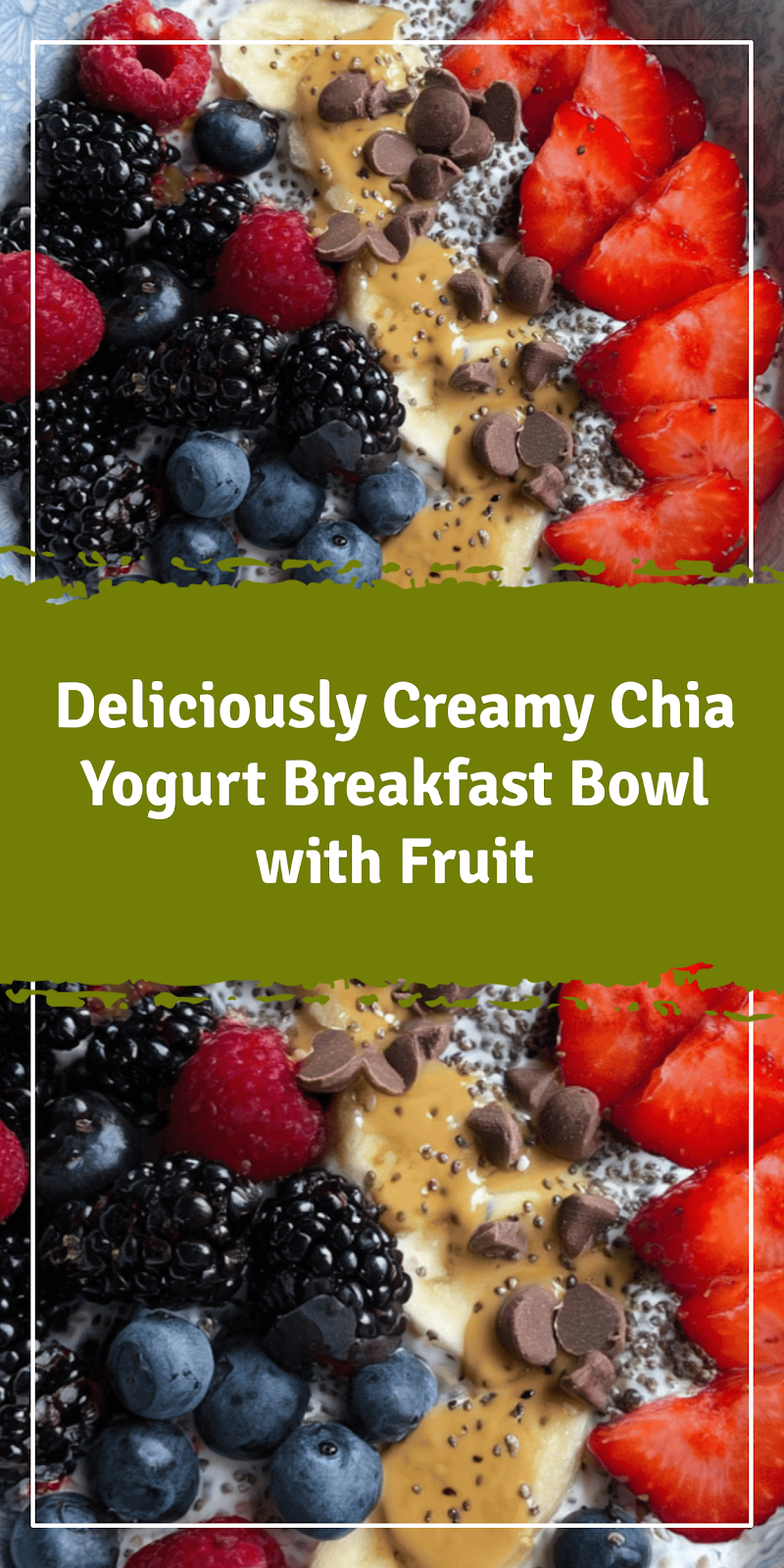 Chia Yogurt Breakfast Bowl with Fruit & Toppings
