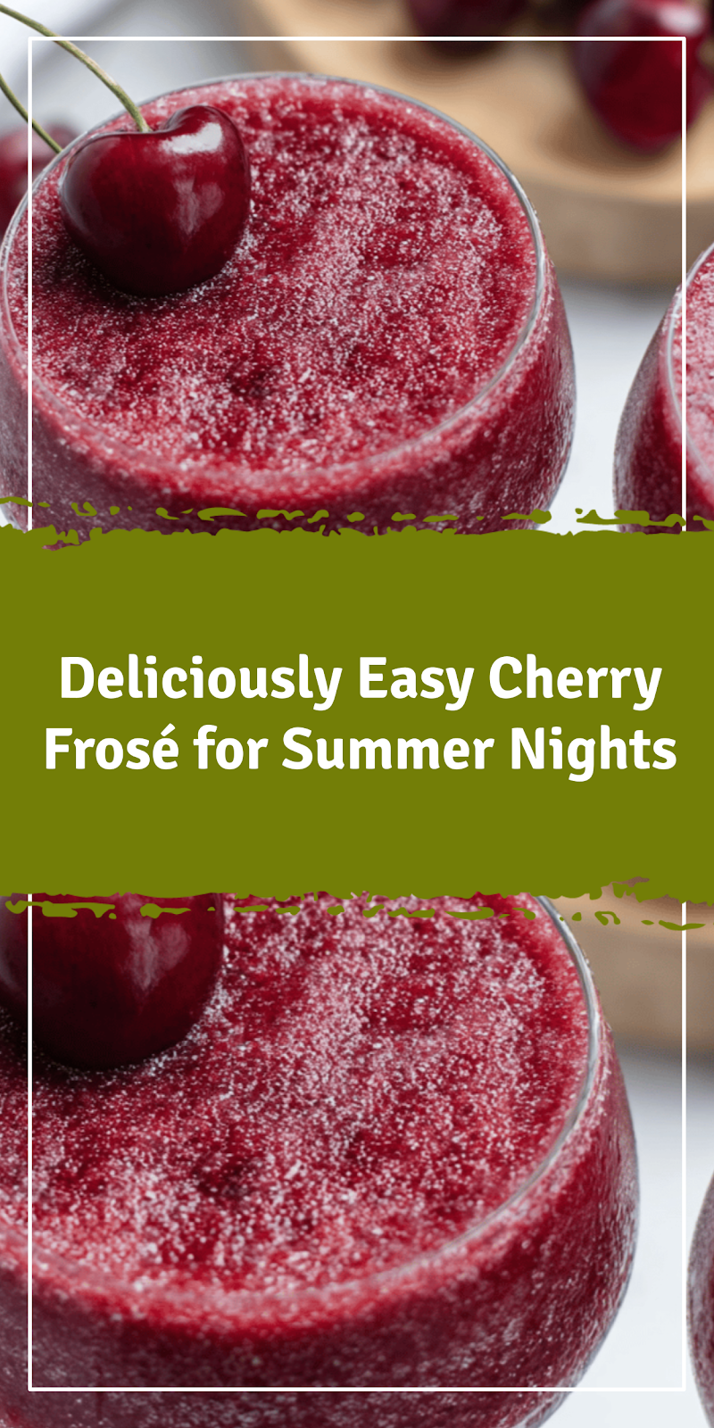 Easy Cherry Frosé for Summer Nights