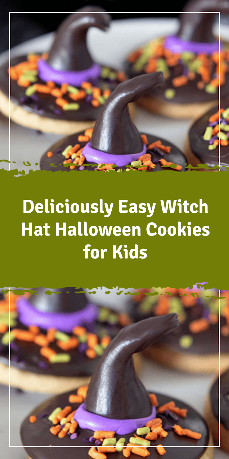 Easy Witch Hat Halloween Cookies for Kids