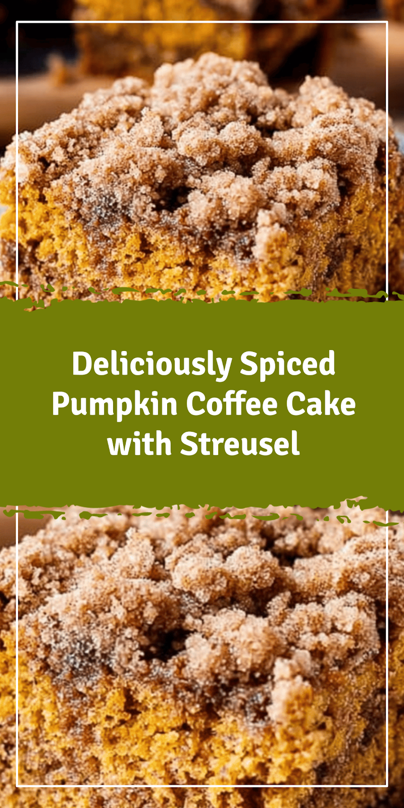 Easy Pumpkin Coffee Cake with Streusel Topping
