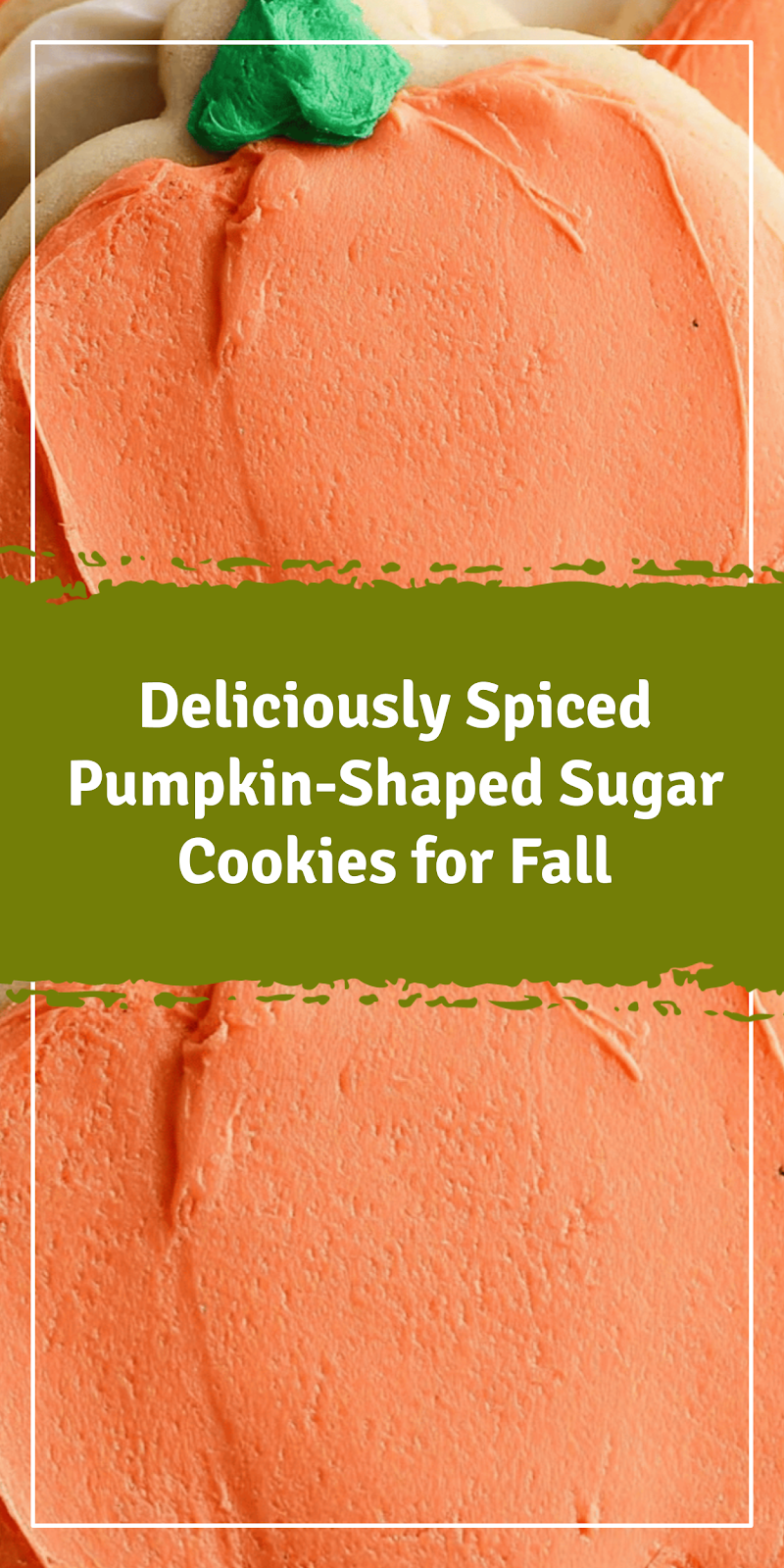 Pumpkin-Shaped Sugar Cookies for Fall