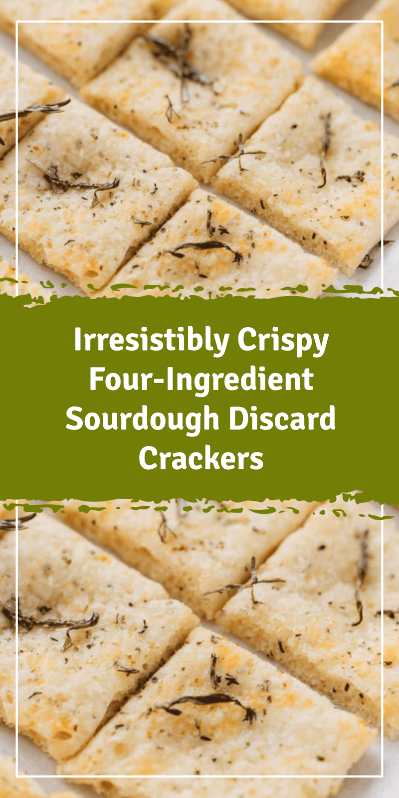 Crispy Four-Ingredient Sourdough Discard Crackers