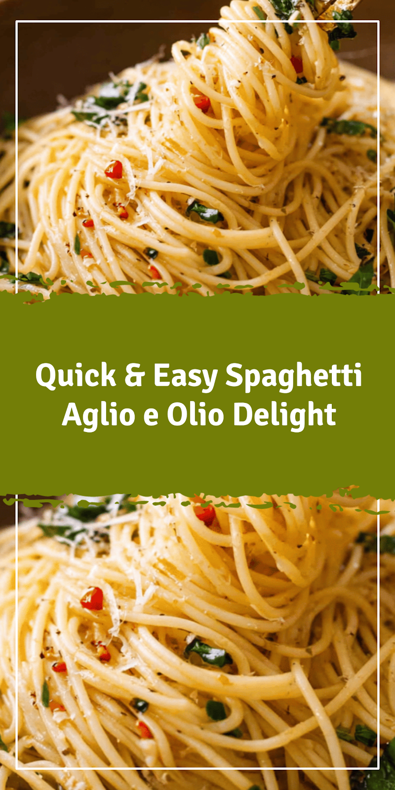 Quick Spaghetti Aglio e Olio Delight