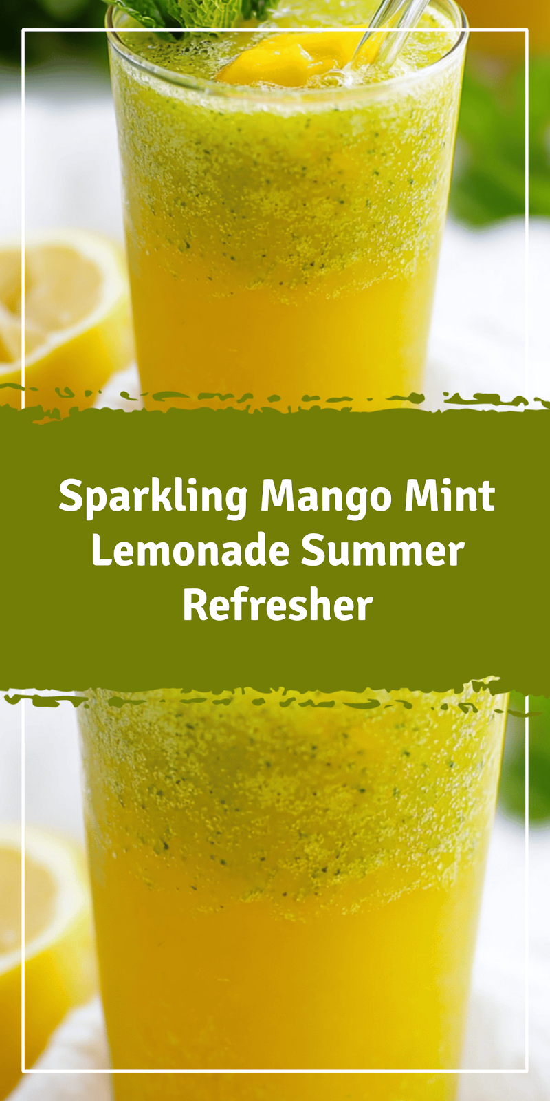 Mango Mint Lemonade Summer Refresher