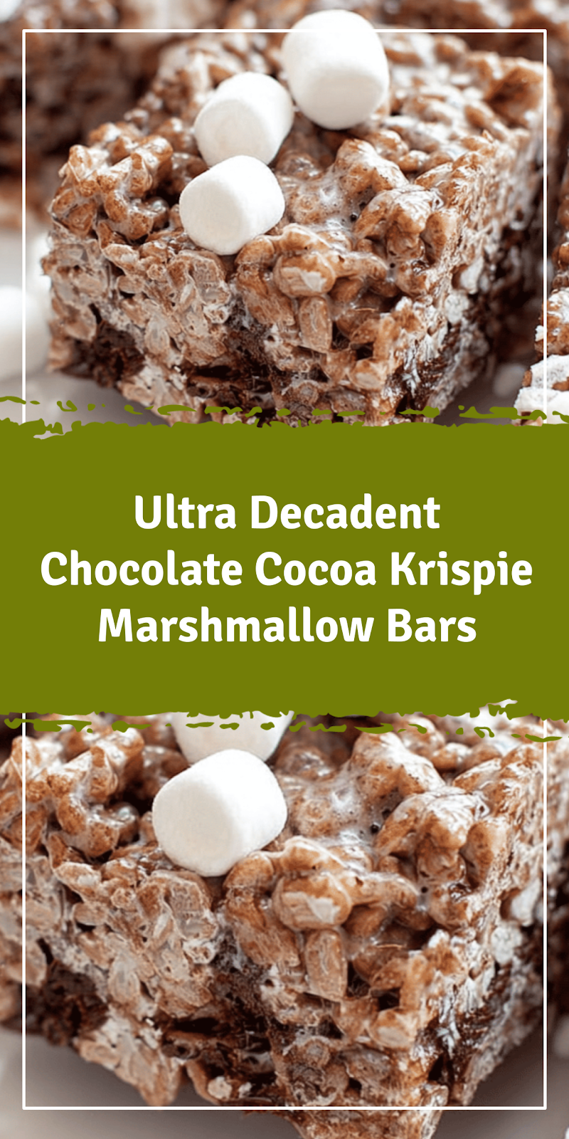 Chocolate Cocoa Krispie Marshmallow Bars