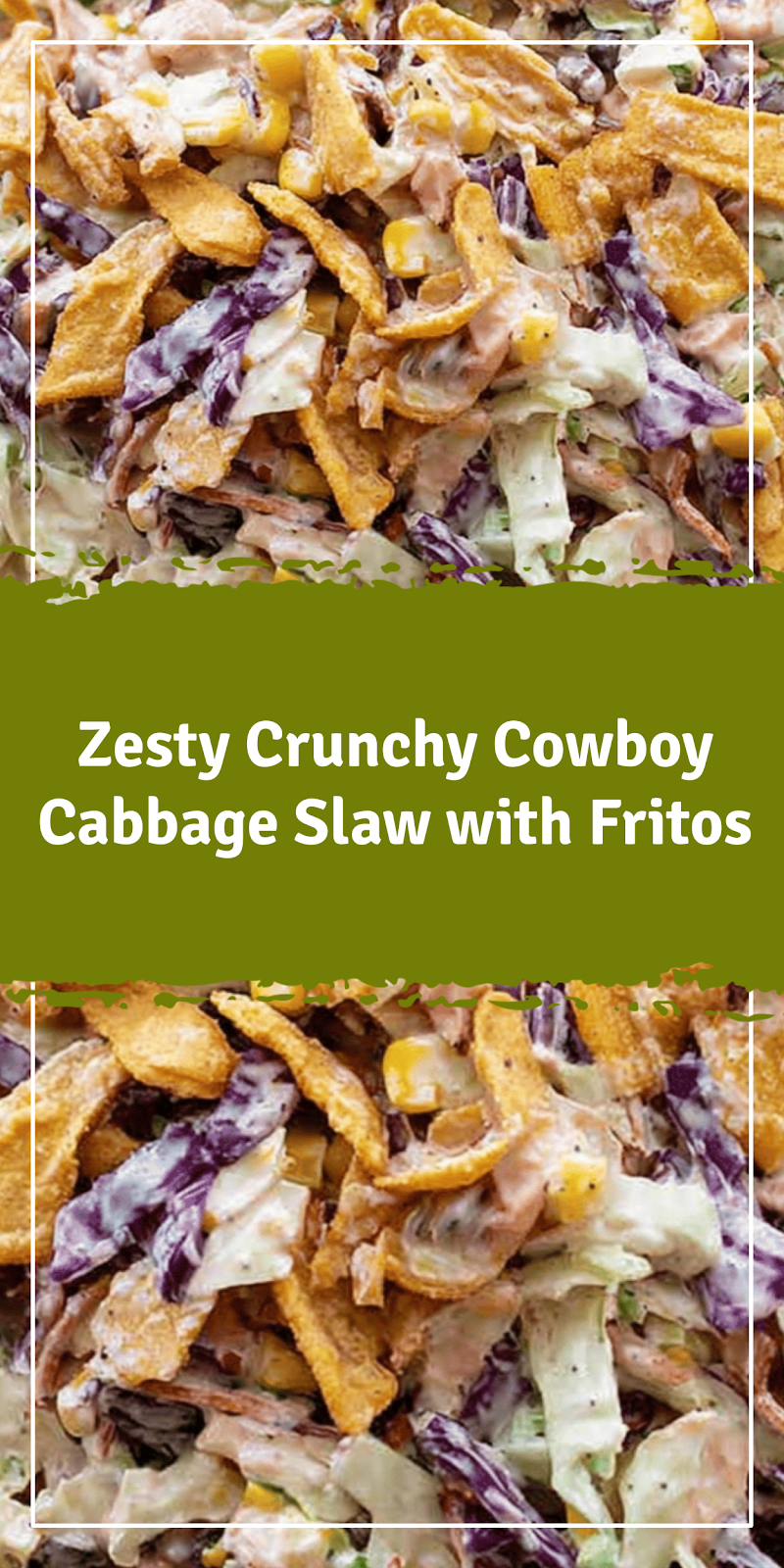 Crunchy Cowboy Cabbage Slaw with Fritos