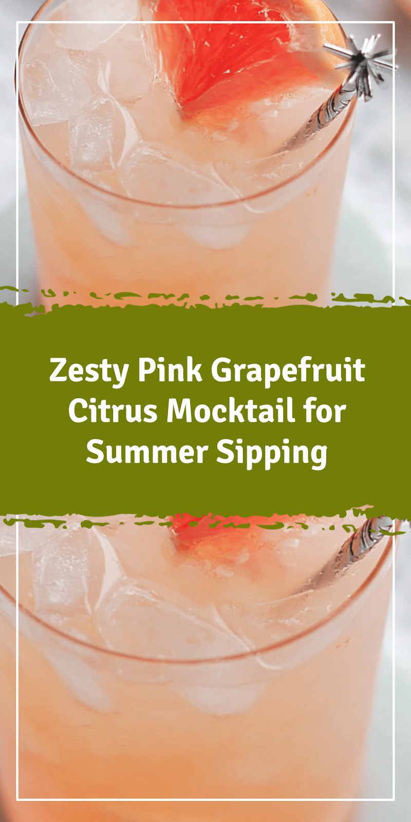 Pink Grapefruit Citrus Mocktail for Summer Sipping